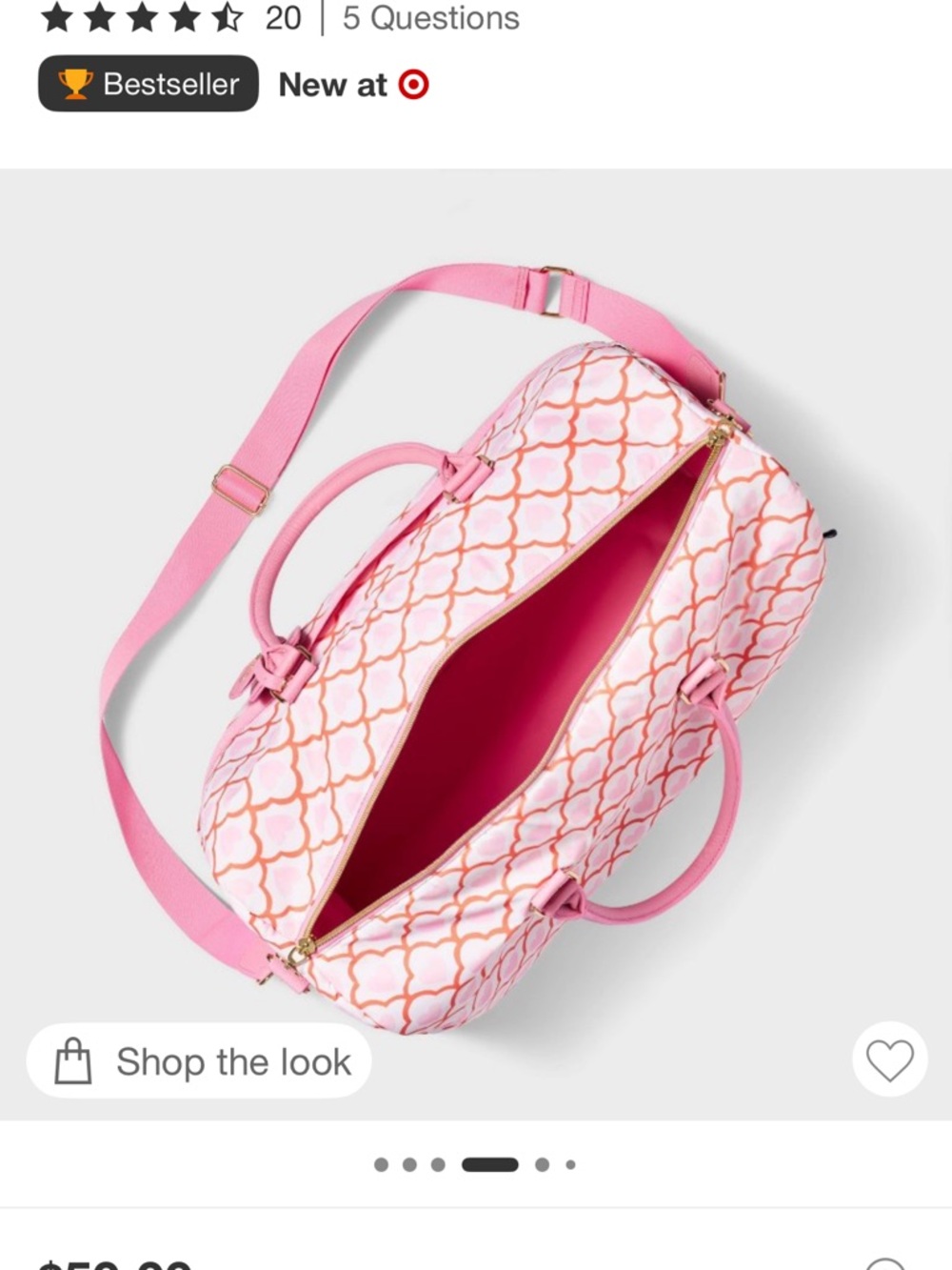 Roller Rabbit x Target Collab Weekender Bag - Women's Travel Tote - Picture 4 of 6